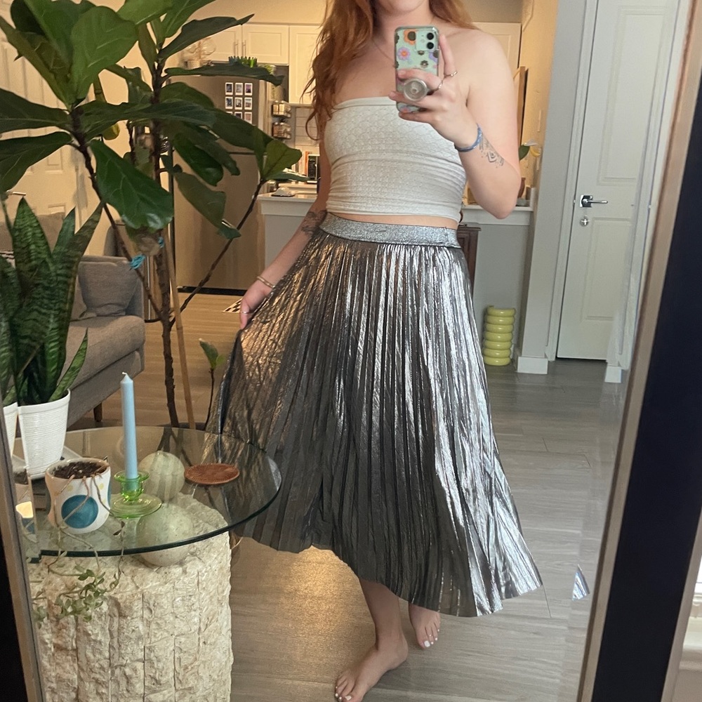 Lucy Paris Metallic Skirt